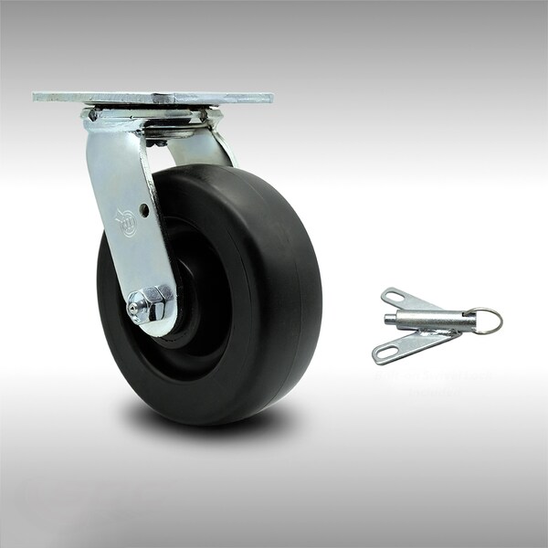 6 Inch SS Polyolefin Swivel Caster with Ball Bearing and Swivel Lock SCC